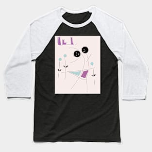 Kids Dancing Together Stick Figure Baseball T-Shirt